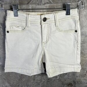 Mudd Y2K White denim‎ shorts Kids Size 8  #denim